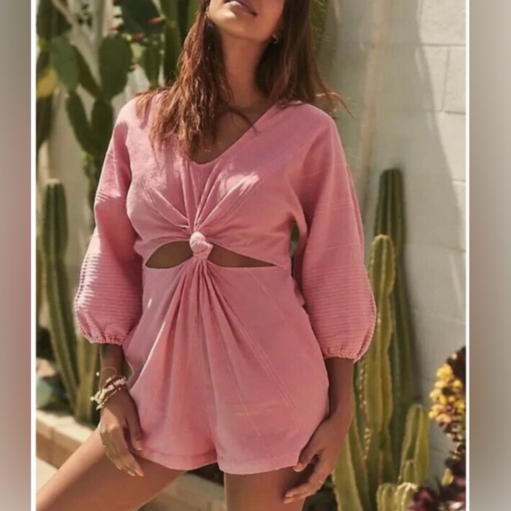 Black Free People Cutout Romper